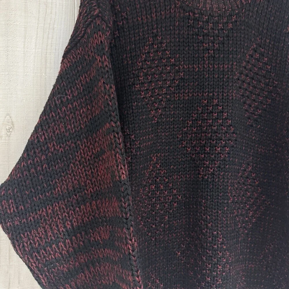 K.‎ Cosa 3D Geometric Knit Crewneck Sweater Mens VTG 90s GrandpaCore Sz M